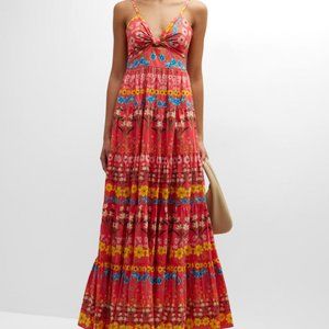 NEW CARA CARA delilah dress in flowerbox coral